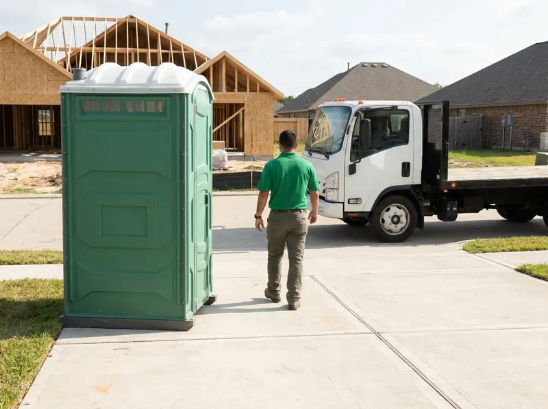 Construction Site Porta Potty Rental in Conroe, TX