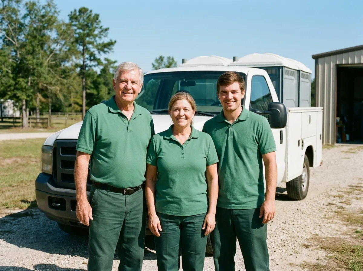 Conroe TX Porta Potty Rental porta potty rental team in Conroe, TX